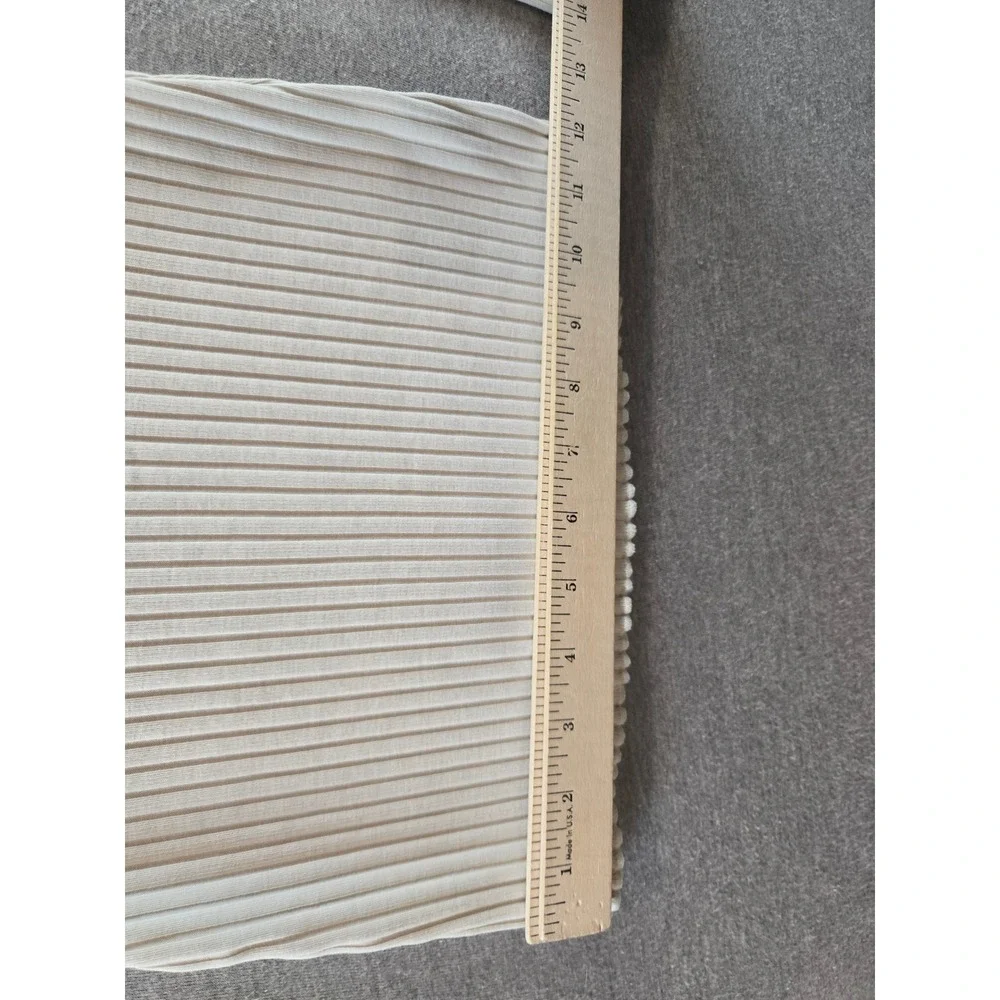 Nike Ribbed Knit‎ Flare Pants Womens XL Cream FN3169-020 High Rise Athleisure